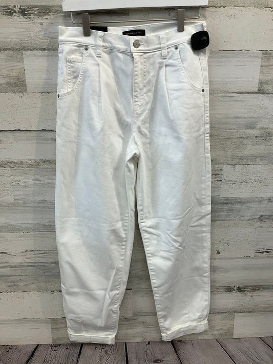 Jeans Boyfriend By Banana Republic In White, Size: 0