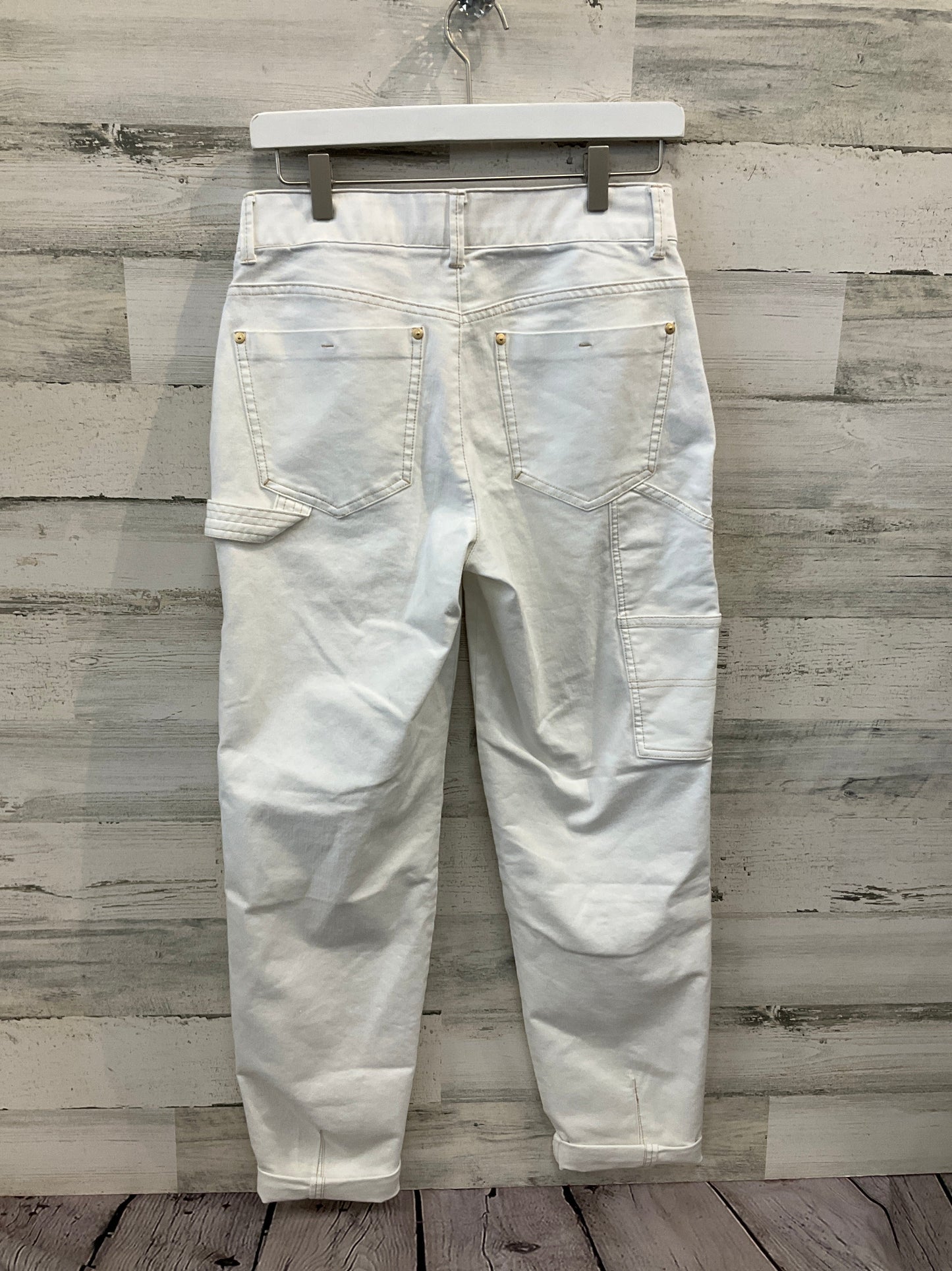 Jeans Straight By Democracy In White, Size: 4