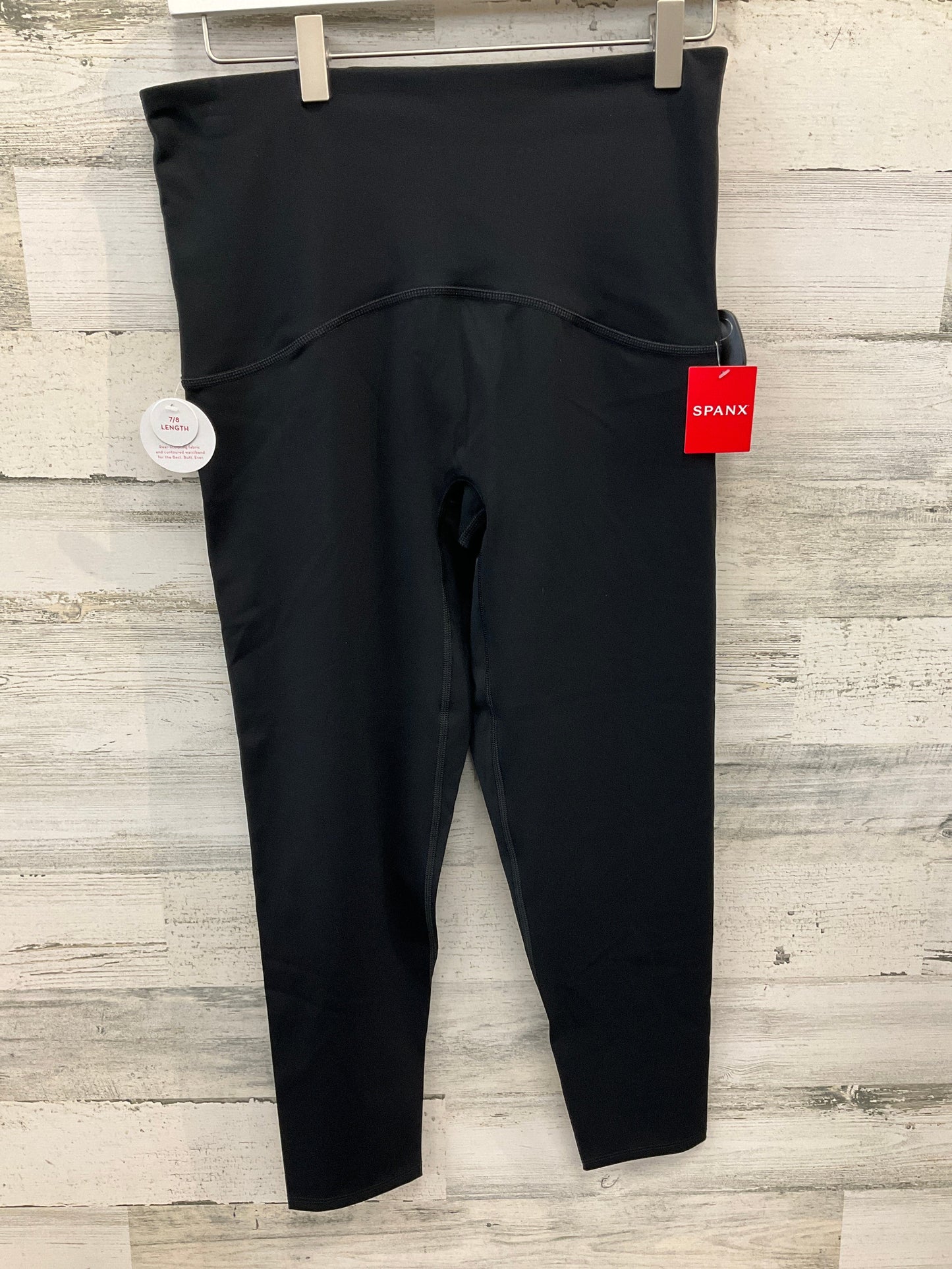 Athletic Leggings By Spanx In Black, Size: L