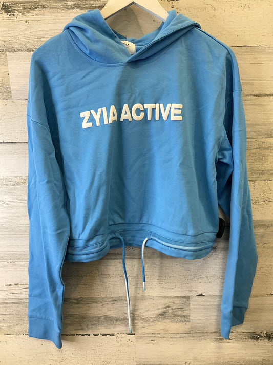 Athletic Sweatshirt Hoodie By Zyia In Blue, Size: Xl