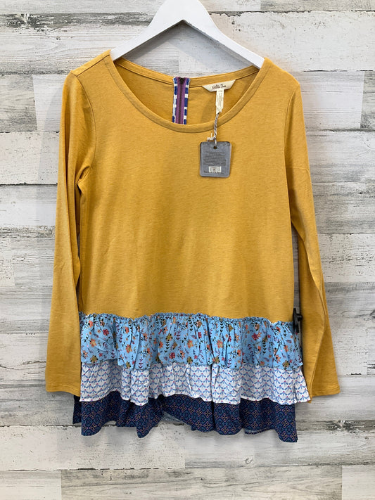 Top Long Sleeve By Matilda Jane In Gold, Size: M