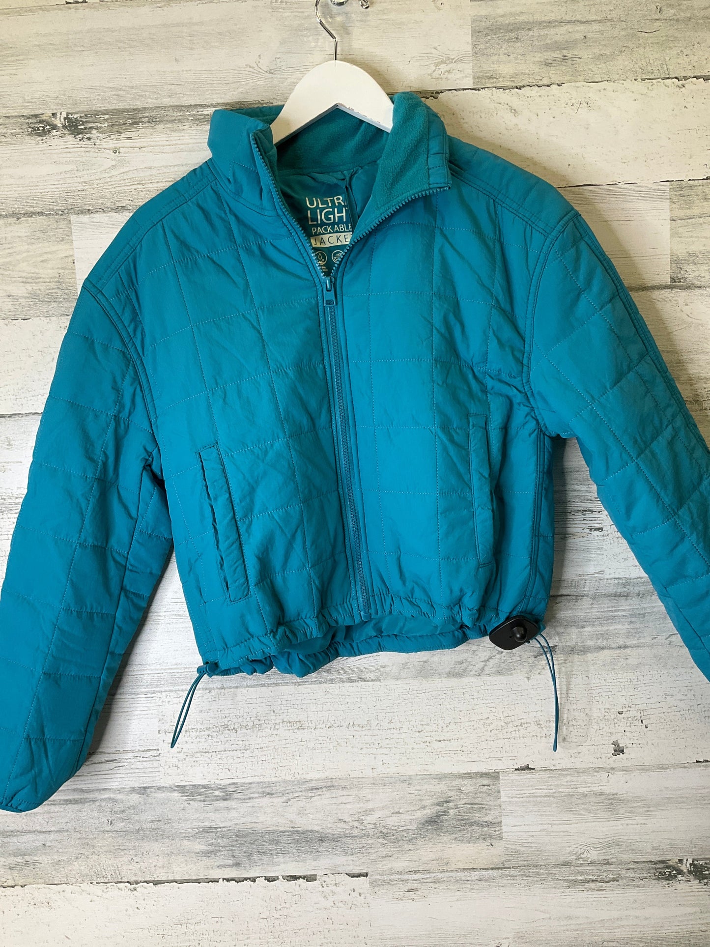 Jacket Puffer & Quilted By Love Tree In Aqua, Size: S