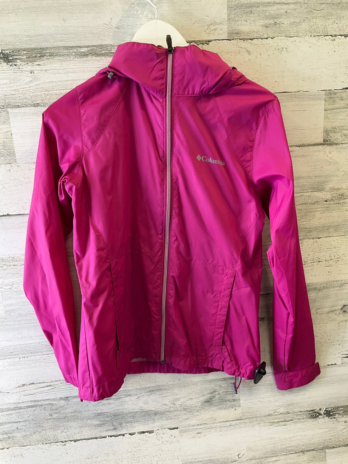 Jacket Windbreaker By Columbia In Pink, Size: S