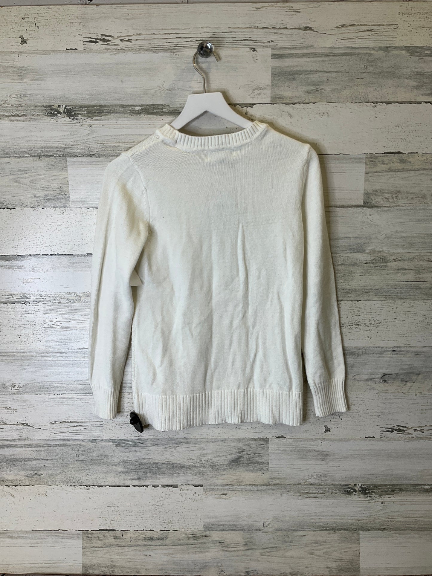 Sweater By Karen Scott In White, Size: S