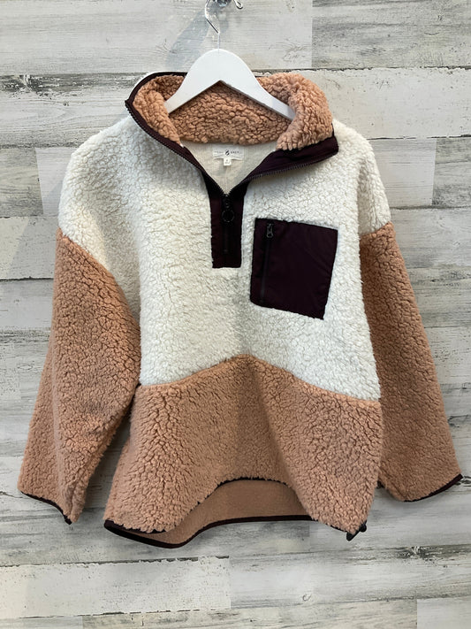 Athletic Fleece By Lou And Grey In Brown & Cream, Size: S