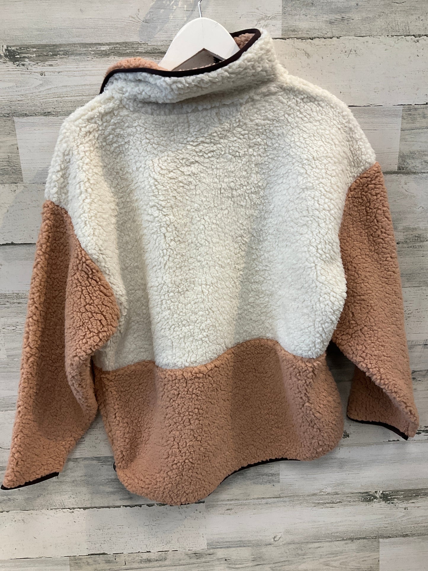 Athletic Fleece By Lou And Grey In Brown & Cream, Size: S