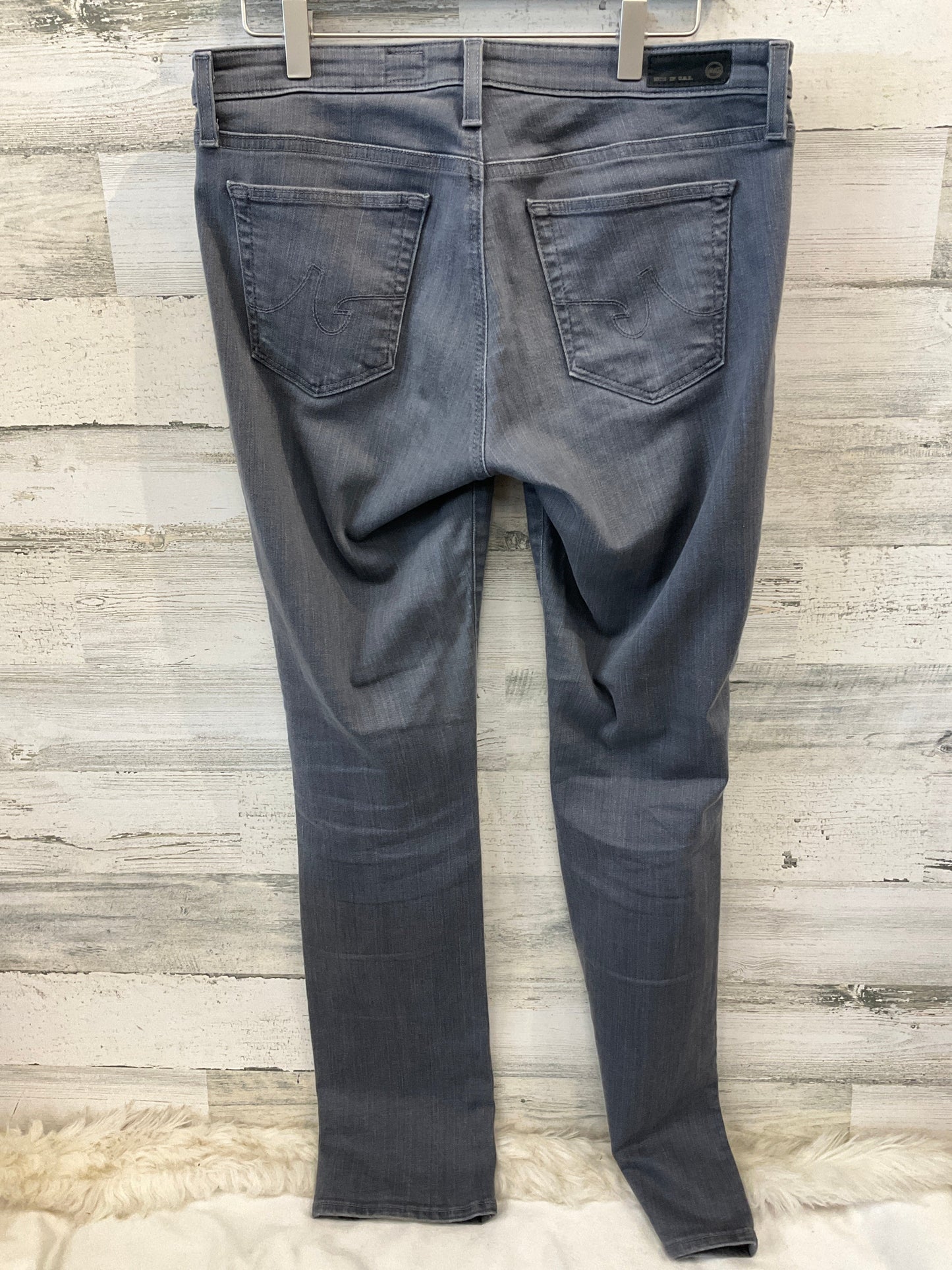 Jeans Skinny By Adriano Goldschmied In Grey Denim, Size: 10