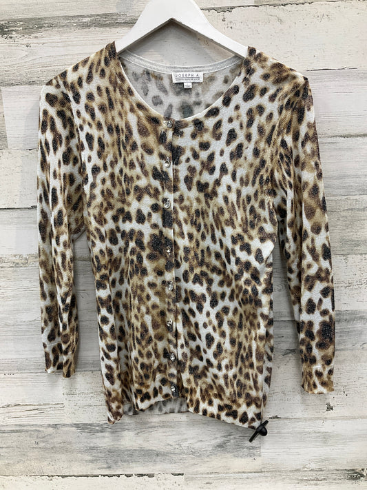 Cardigan By Joseph A. In Animal Print, Size: L