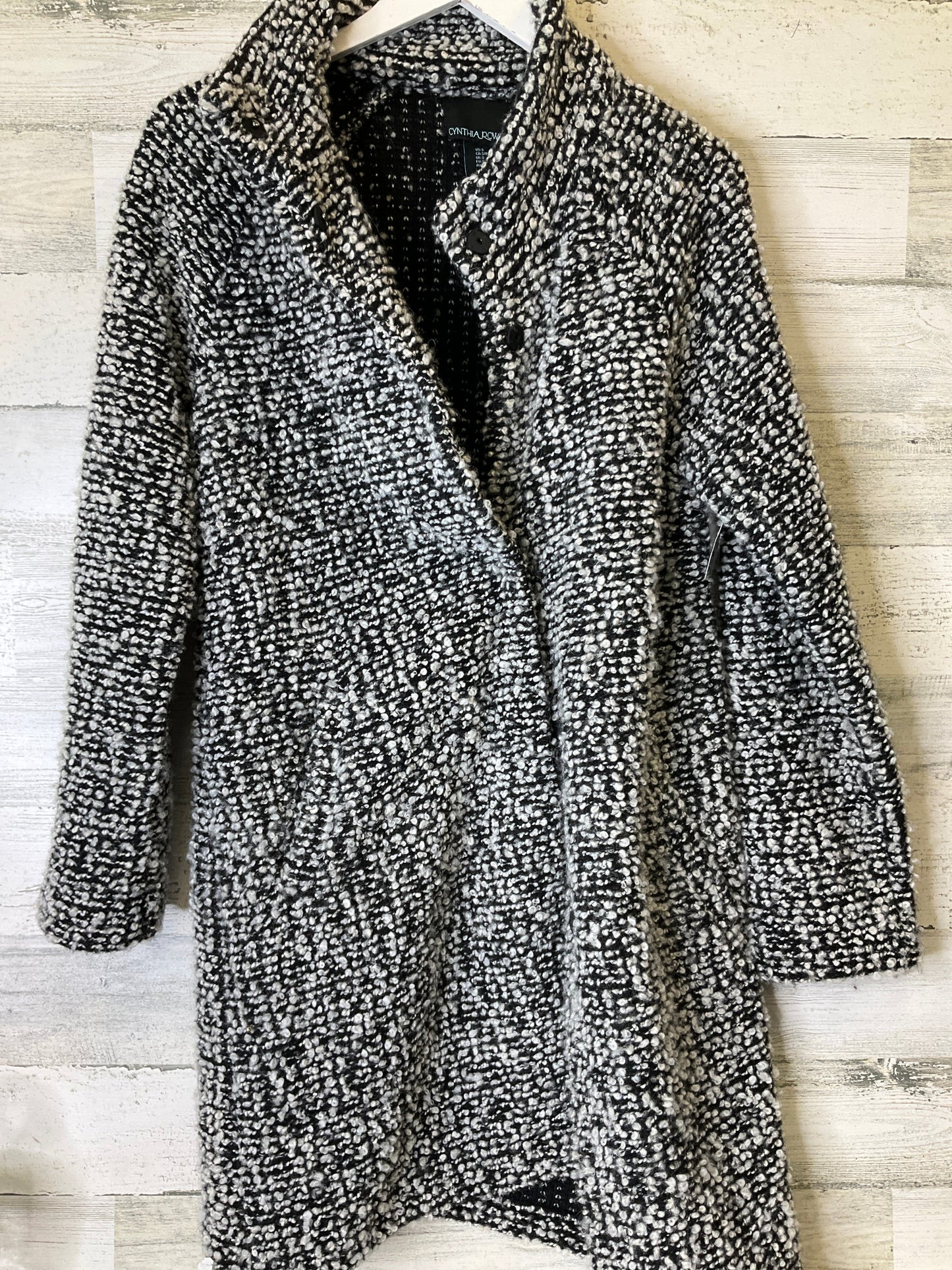 Coat Other By Cynthia Rowley In Black & White, Size: S