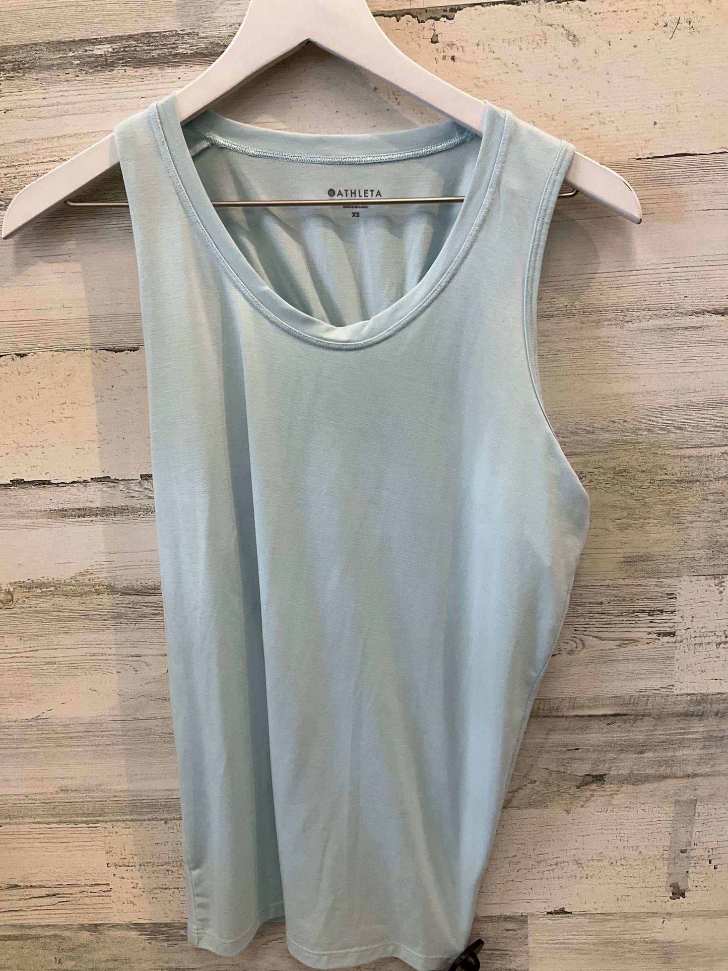 Athletic Top Short Sleeve By Athleta In Blue, Size: Xs