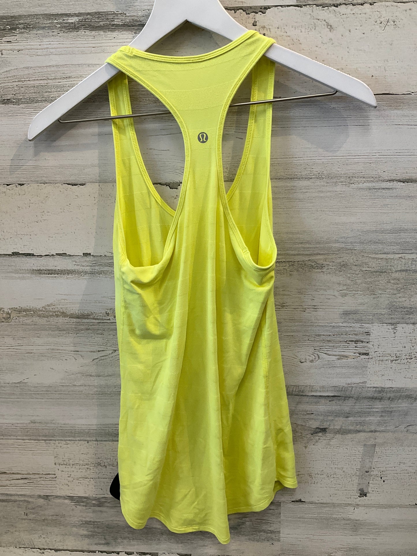 Athletic Tank Top By Lululemon In Yellow, Size: 6