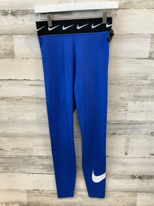 Athletic Leggings By Nike Apparel In Blue, Size: S