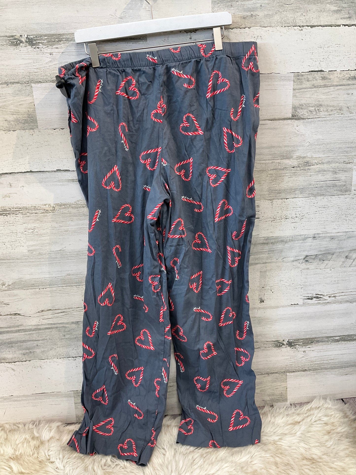 Pajama Pants By Pink In Grey, Size: Xl