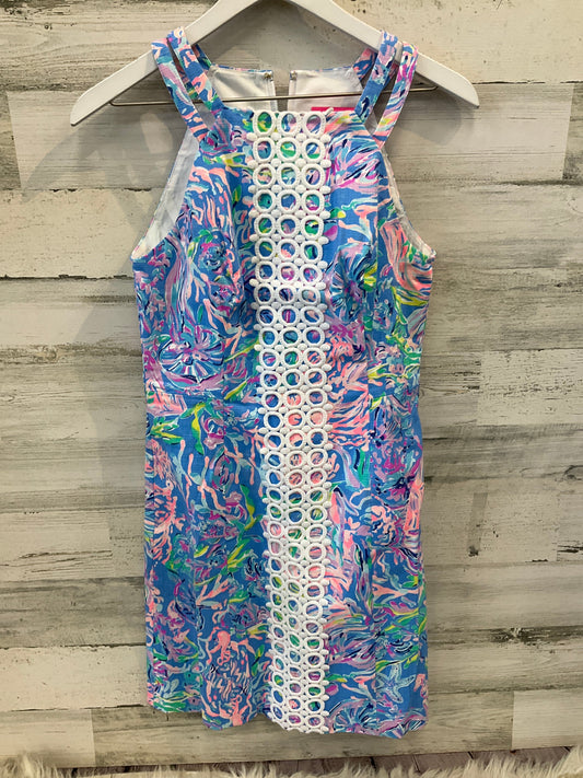 Dress Casual Midi By Lilly Pulitzer In Blue & White, Size: Xs