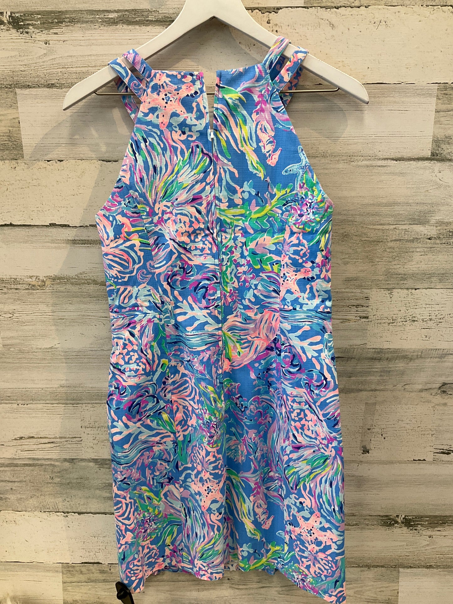 Dress Casual Midi By Lilly Pulitzer In Blue & White, Size: Xs