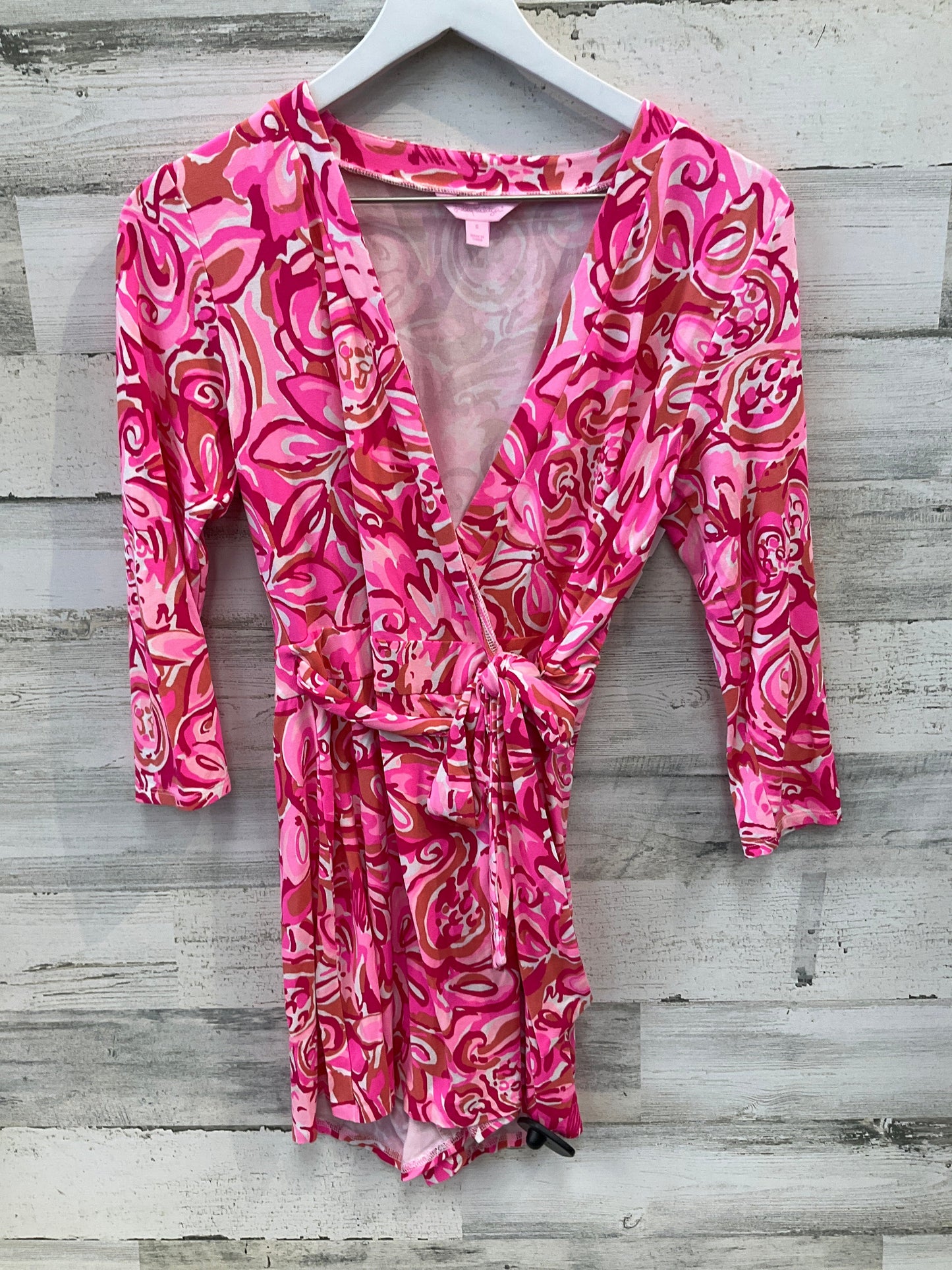 Romper By Lilly Pulitzer In Pink & White, Size: S