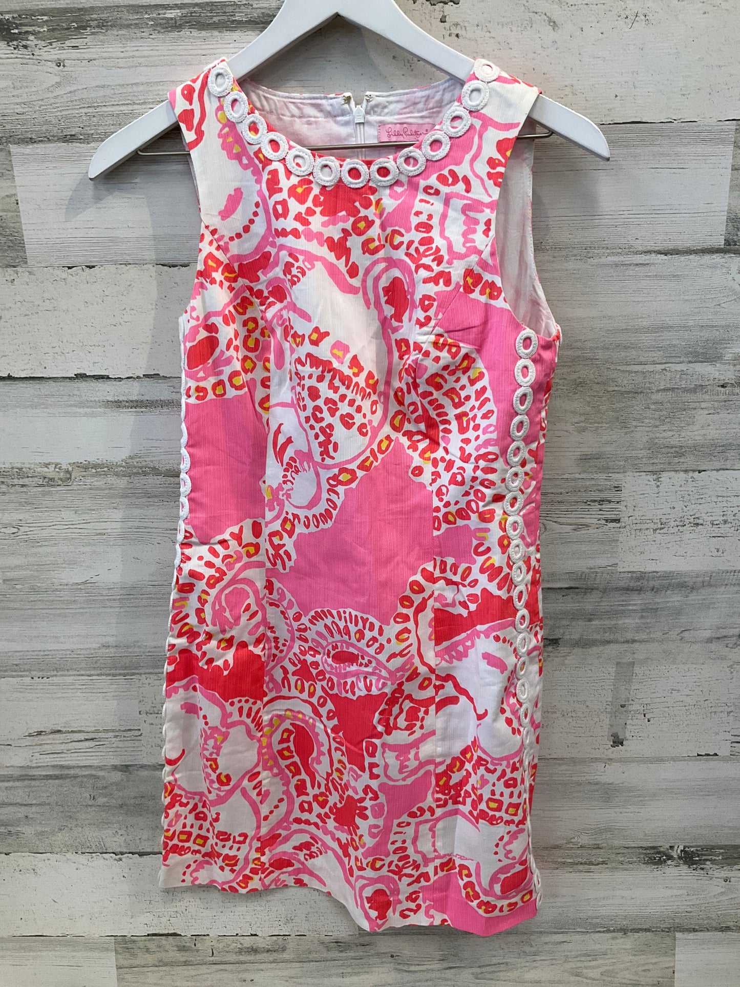 Dress Casual Midi By Lilly Pulitzer In Orange & Pink, Size: Xs