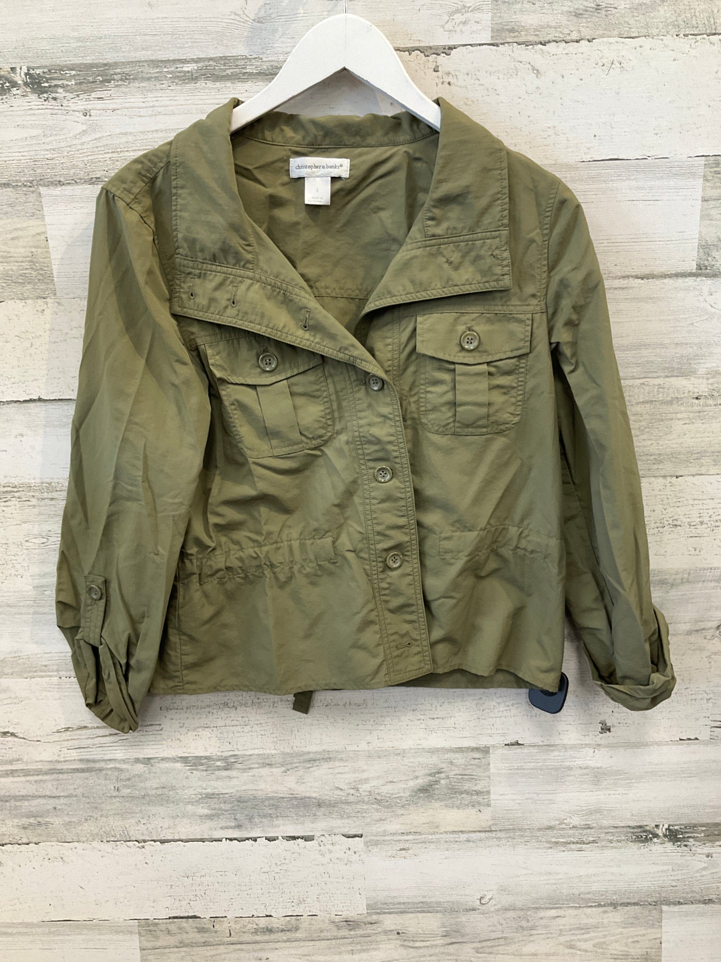 Jacket Other By Christopher And Banks In Green, Size: S