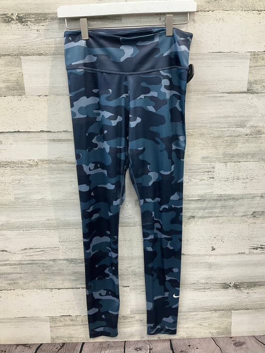 Athletic Leggings By Nike Apparel In Blue, Size: M