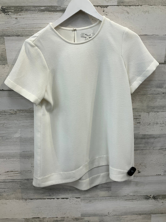 Top Short Sleeve By Madewell In Cream, Size: S