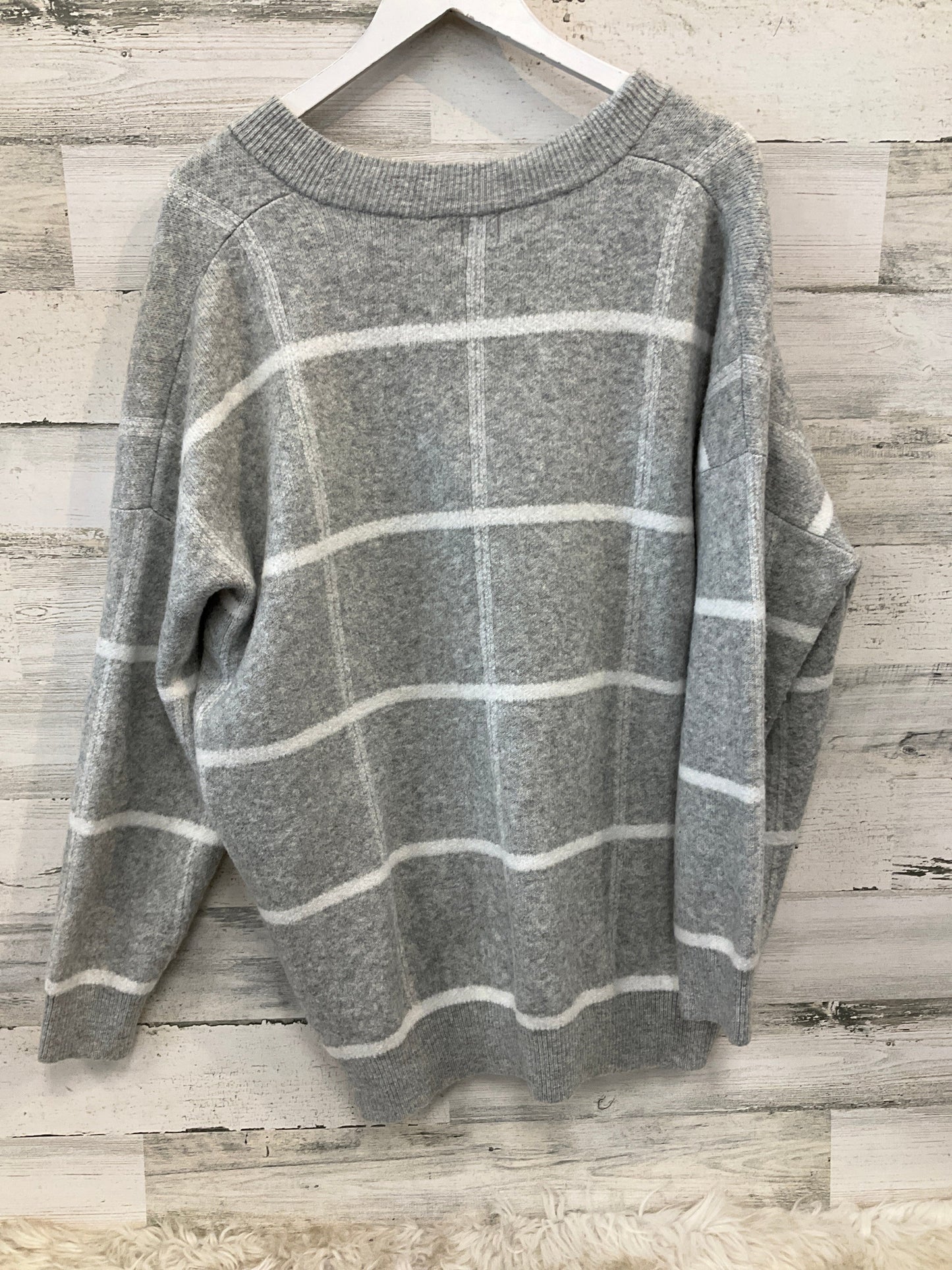 Sweater Cardigan By A New Day In Grey, Size: 2x