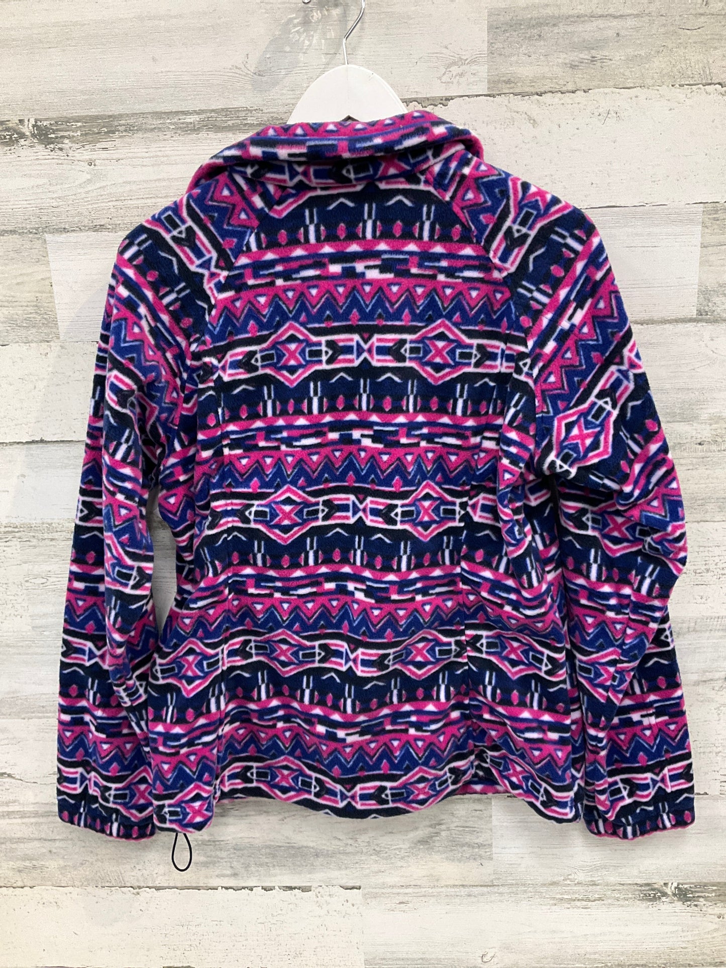 Jacket Fleece By Columbia In Blue & Pink, Size: L