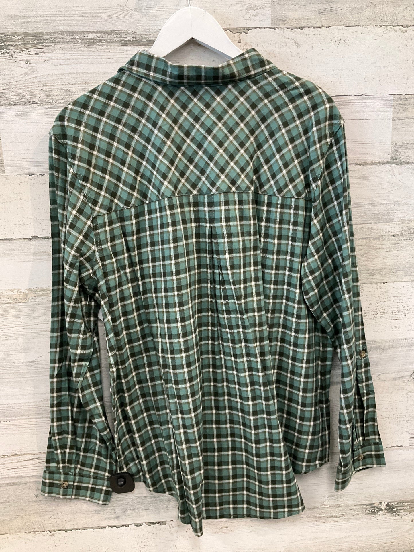 Top Long Sleeve By Christopher And Banks In Green, Size: Xl