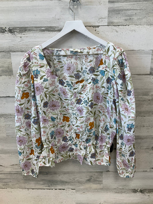 Top Long Sleeve By Ana In Multi-colored, Size: L