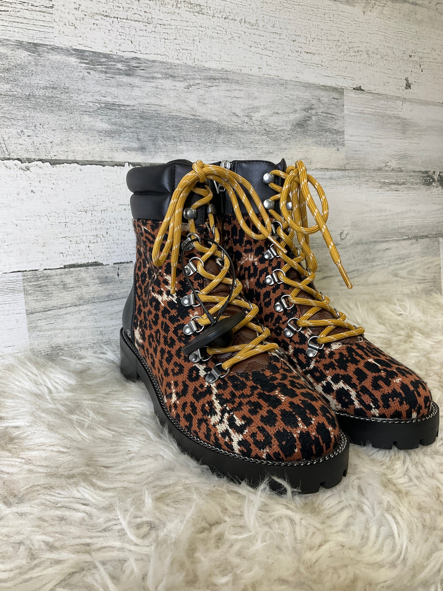 Boots Combat By Coach In Animal Print, Size: 8