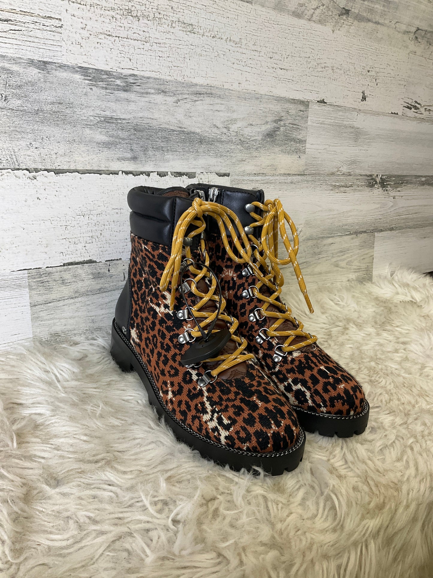 Boots Combat By Coach In Animal Print, Size: 8