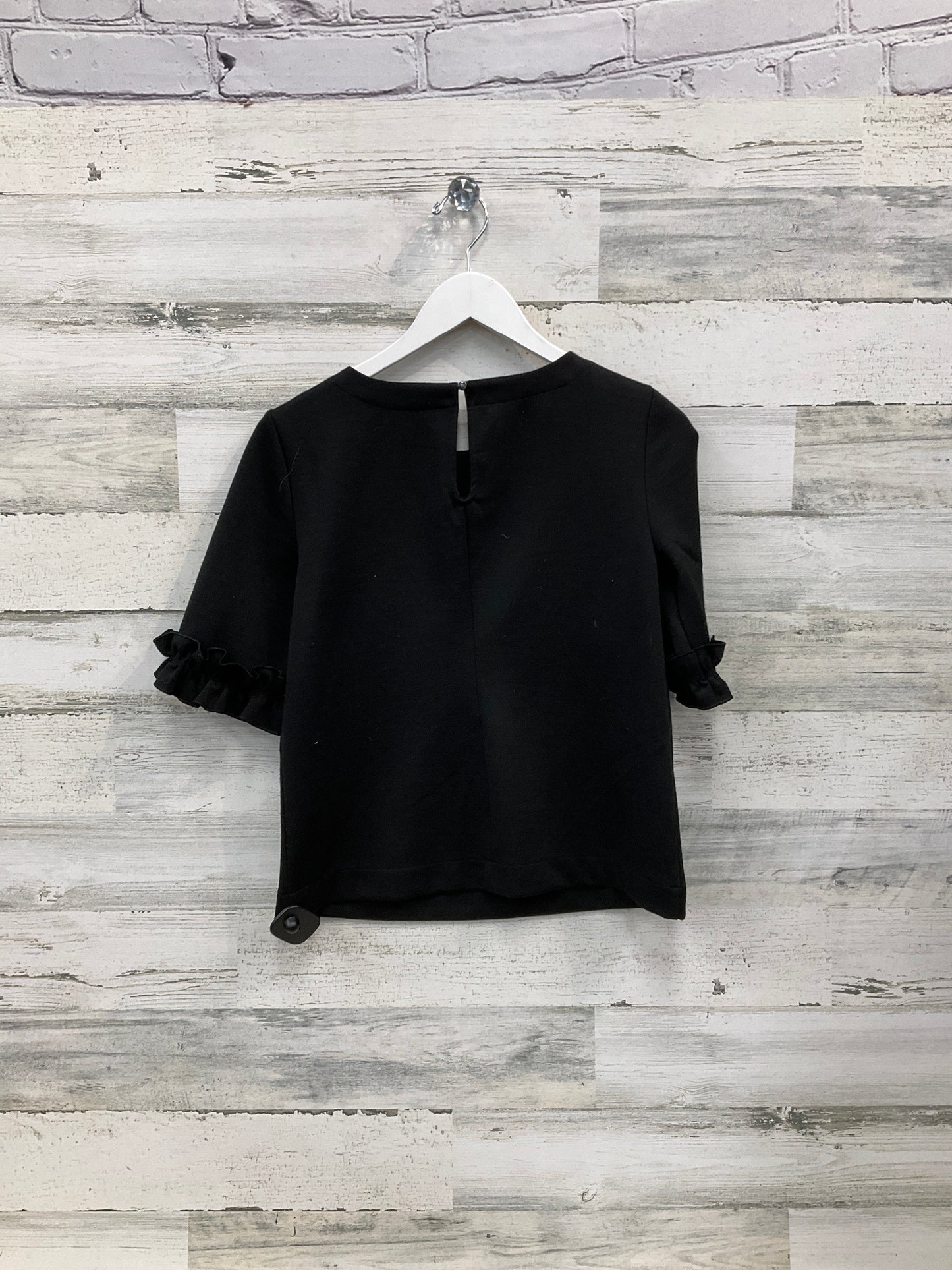 Top Short Sleeve By Banana Republic In Black, Size: Xs