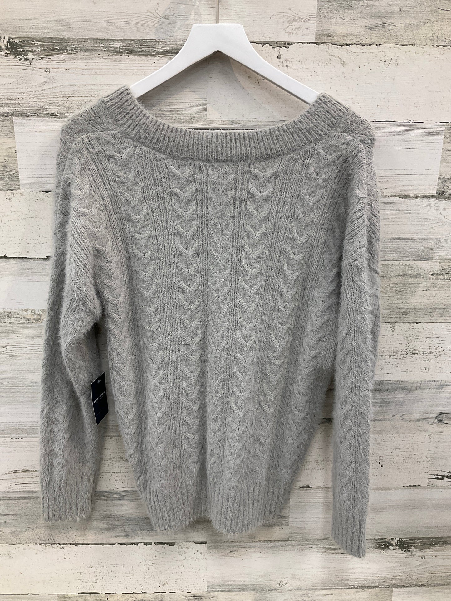 Sweater By Lucky Brand In Grey, Size: Xs