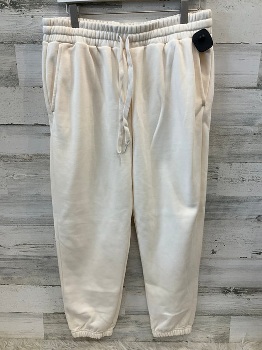 Athletic Pants By Fabletics In Cream, Size: Xl