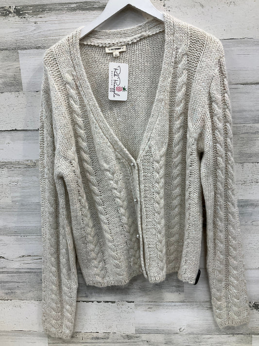 Sweater Cardigan By Ee Some In Cream, Size: L