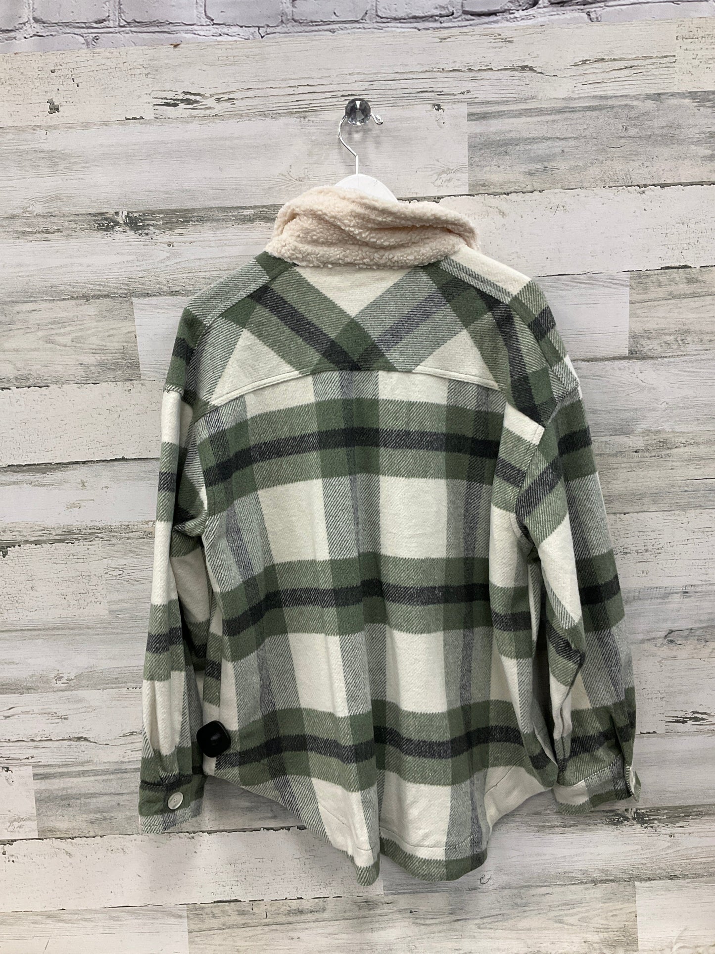 Jacket Shirt By Mable In Green, Size: L