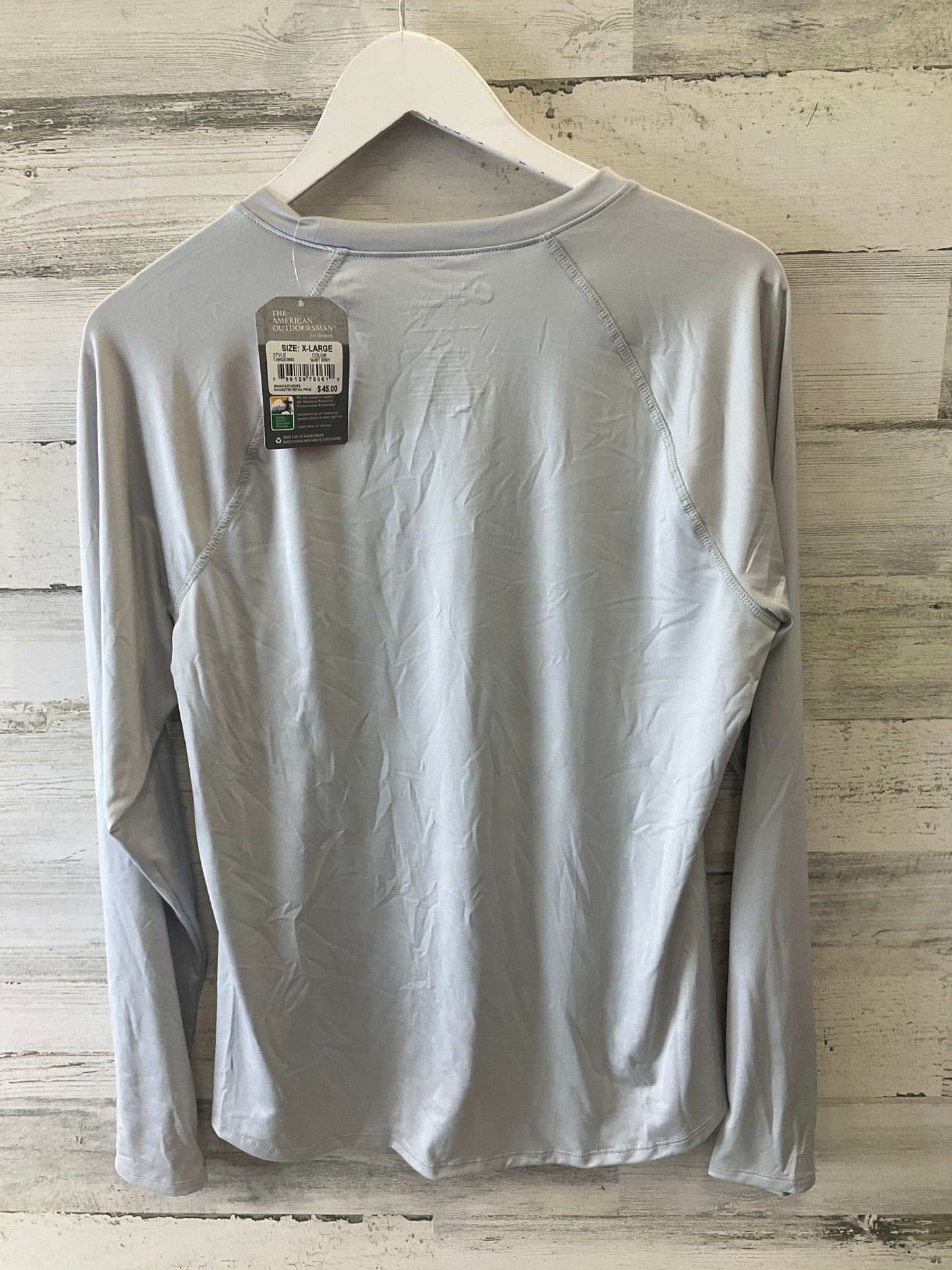 Athletic Top Long Sleeve Crewneck By Clothes Mentor In Grey, Size: Xl