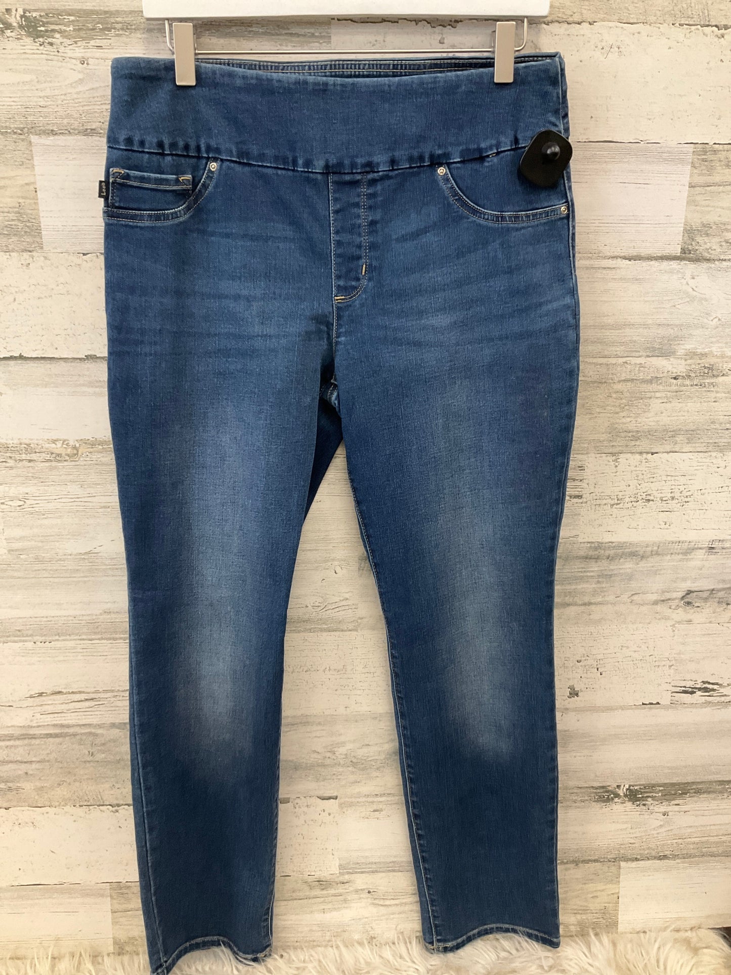 Jeans Jeggings By Lee In Blue Denim, Size: 10