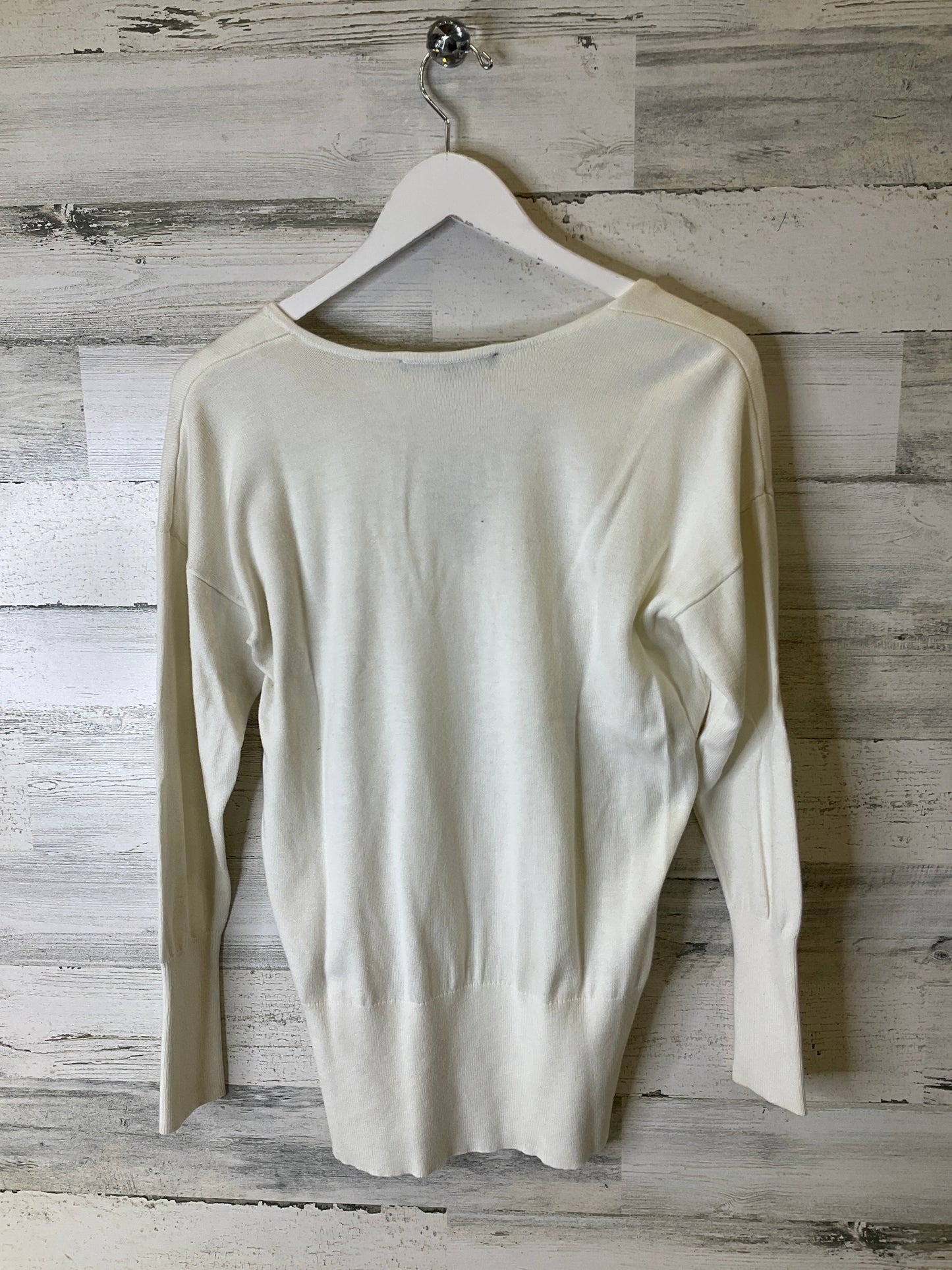 Top Long Sleeve By White House Black Market In Cream, Size: M