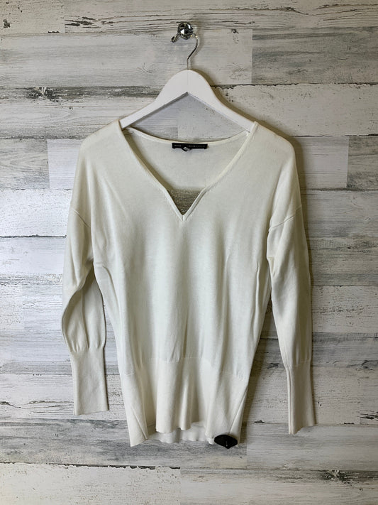 Top Long Sleeve By White House Black Market In Cream, Size: M