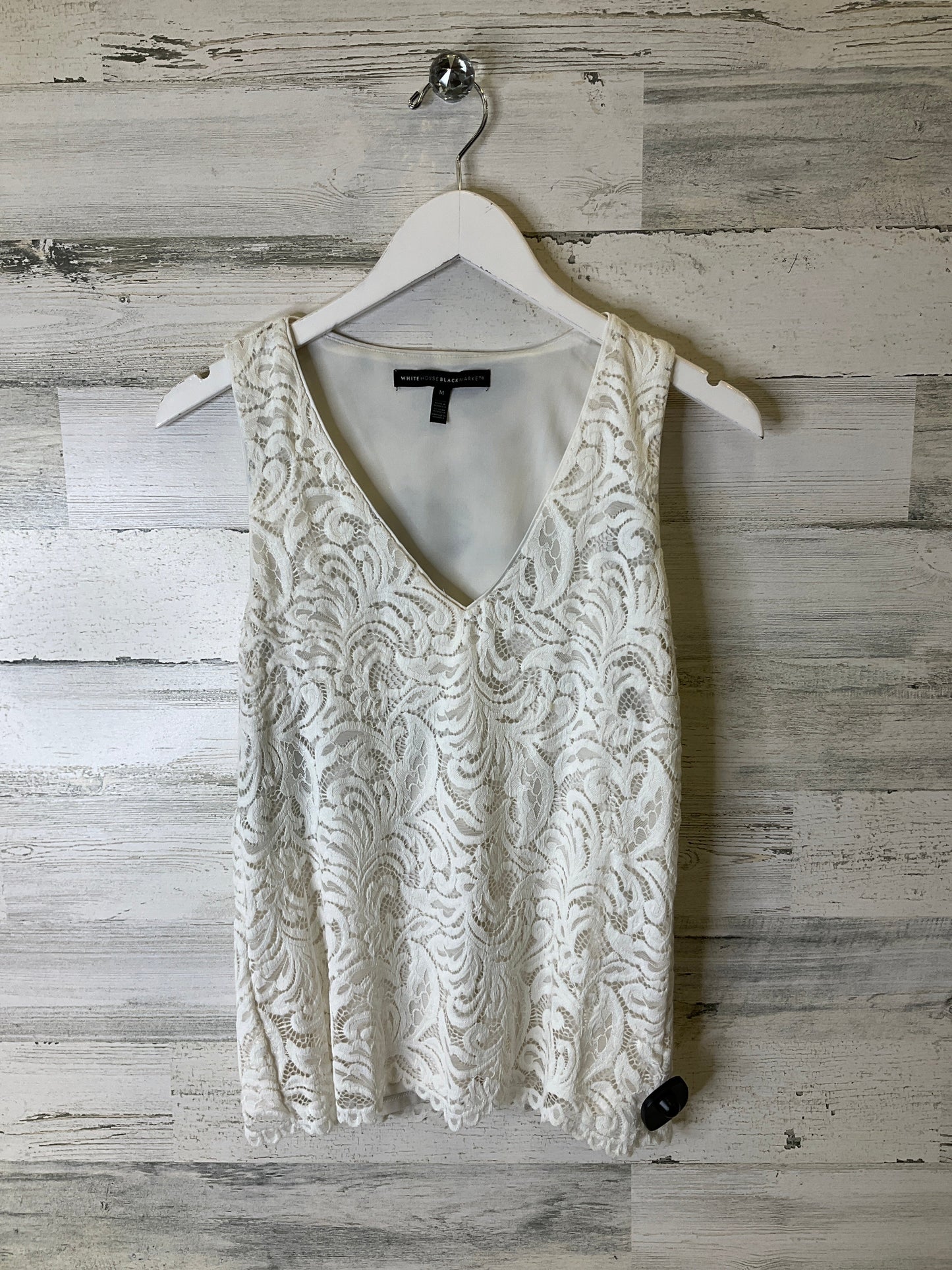 Top Sleeveless By White House Black Market In White, Size: M