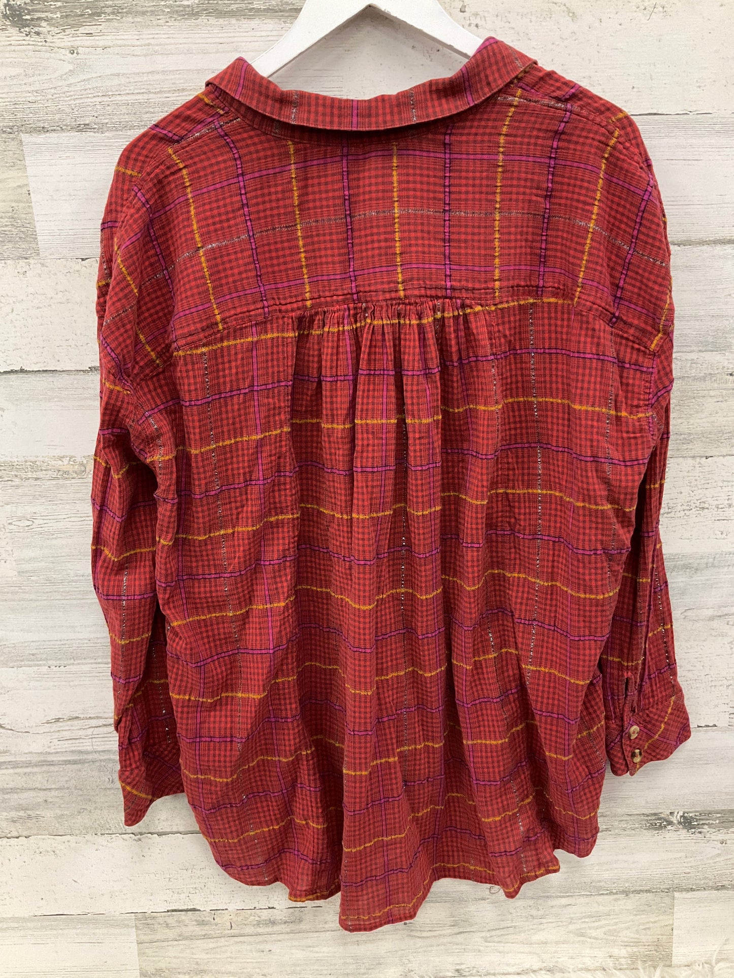 Top Long Sleeve By Free People In Red, Size: L