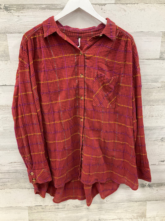 Top Long Sleeve By Free People In Red, Size: L