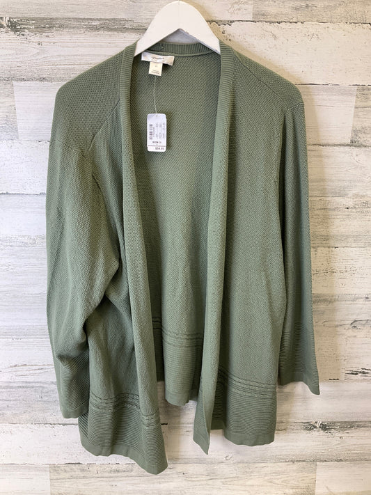 Sweater Cardigan By Cj Banks In Green, Size: 2x