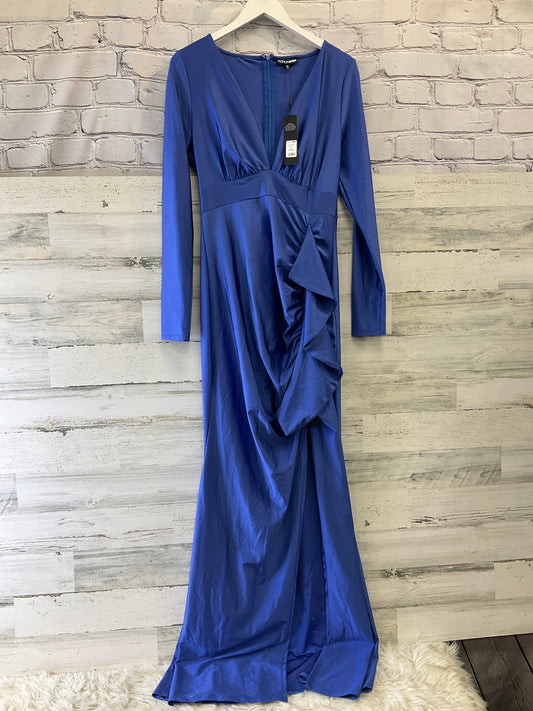 Dress Party Long By Fashion Nova In Blue, Size: Xl