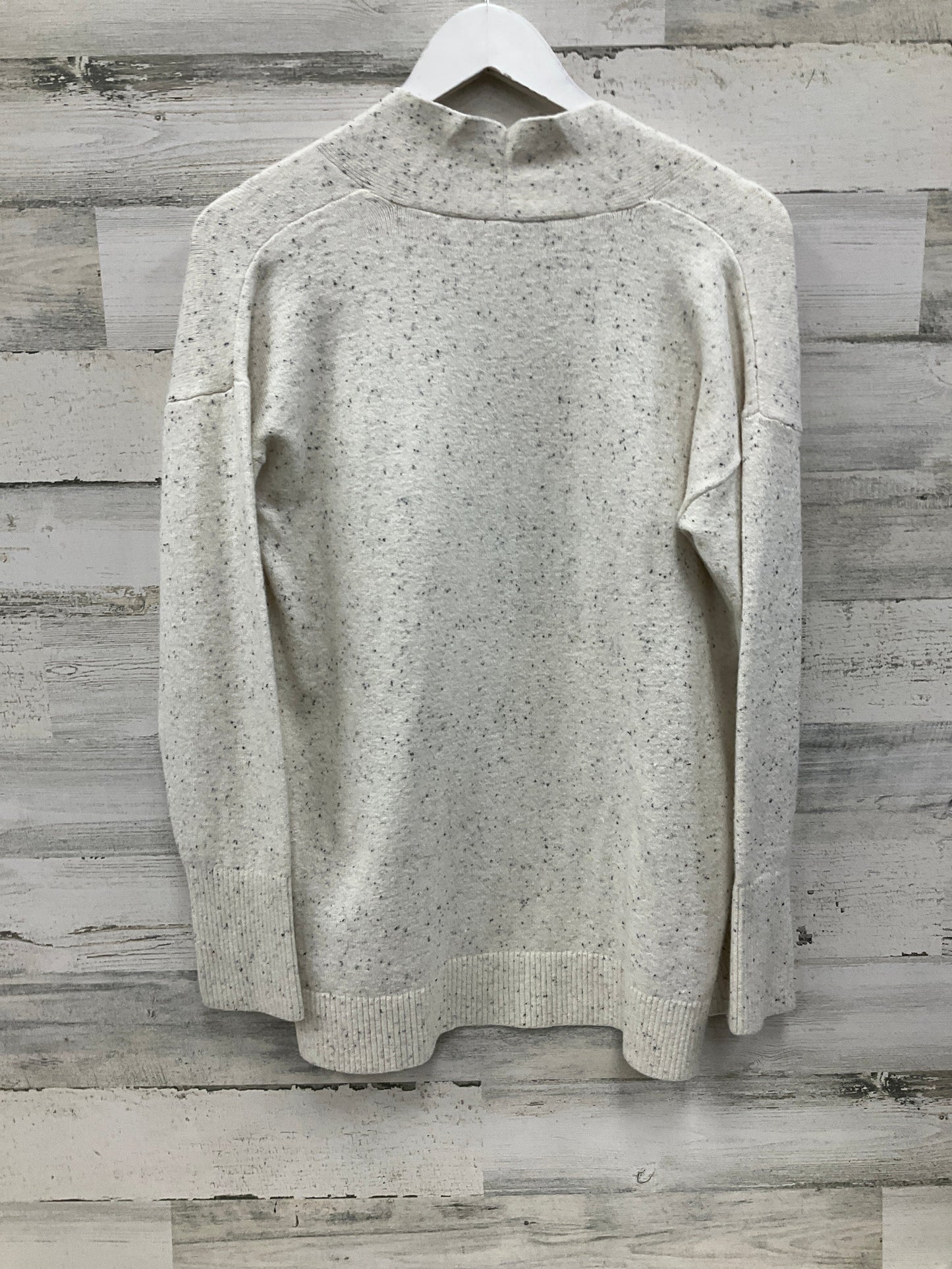 Sweater Cardigan By Loft In Cream, Size: Xs