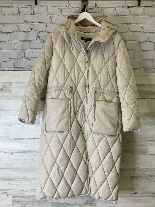 Coat Puffer & Quilted By Kenneth Cole In Cream, Size: Xl