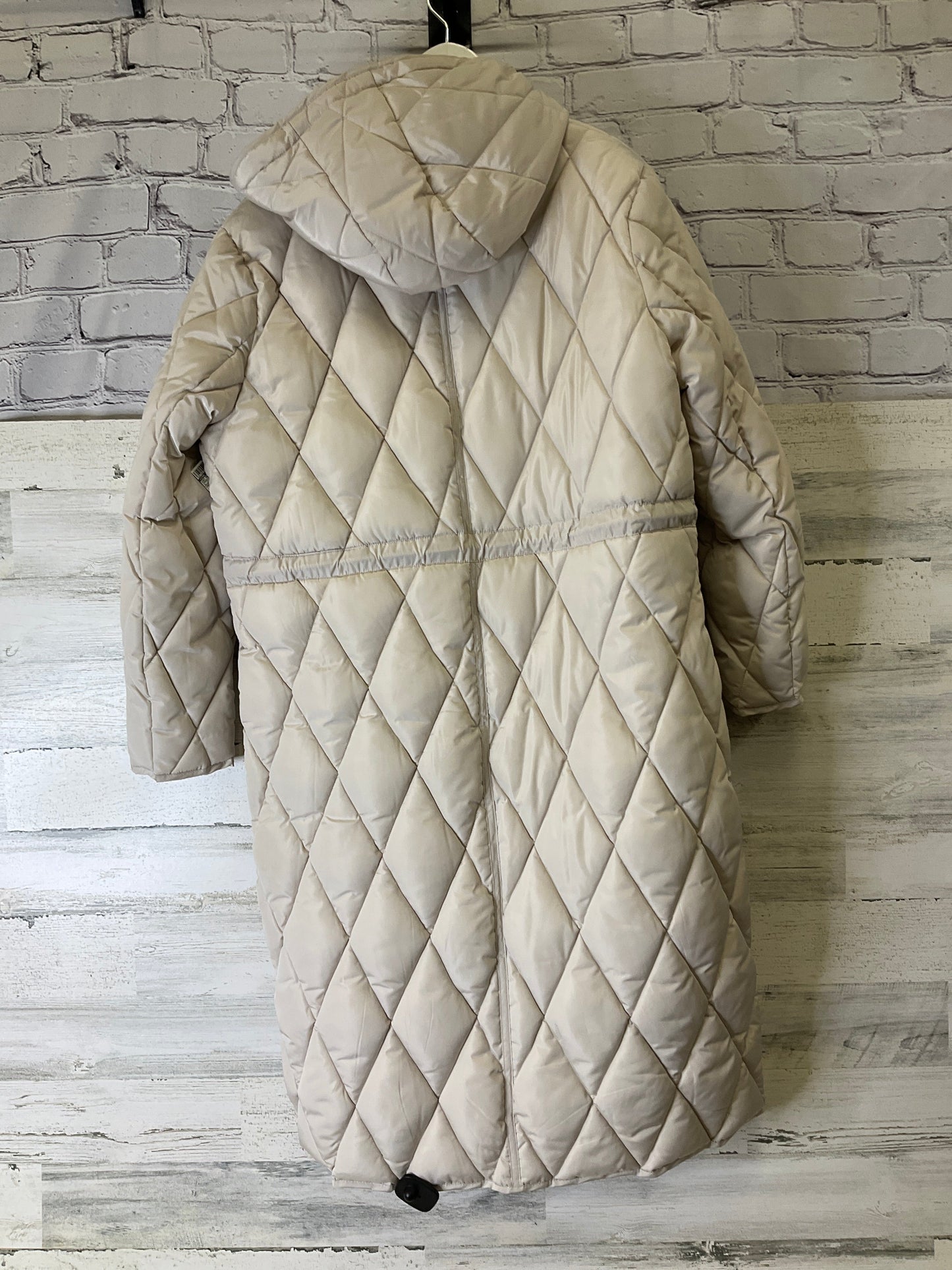 Coat Puffer & Quilted By Kenneth Cole In Cream, Size: Xl