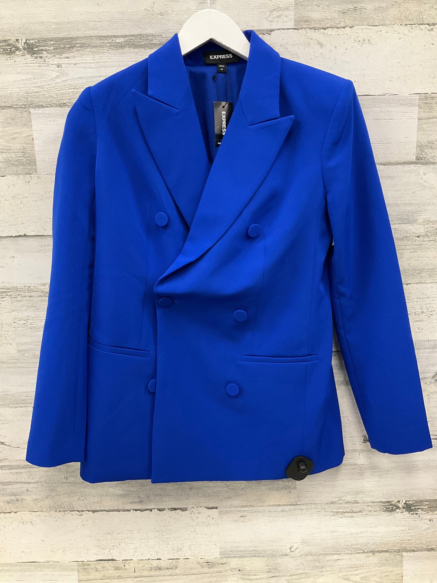 Blazer By Express In Blue, Size: Xs