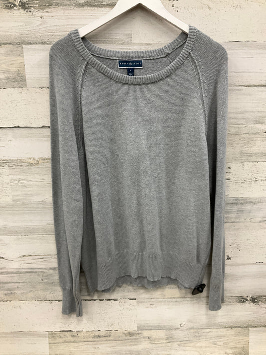 Sweater By Karen Scott In Grey, Size: L