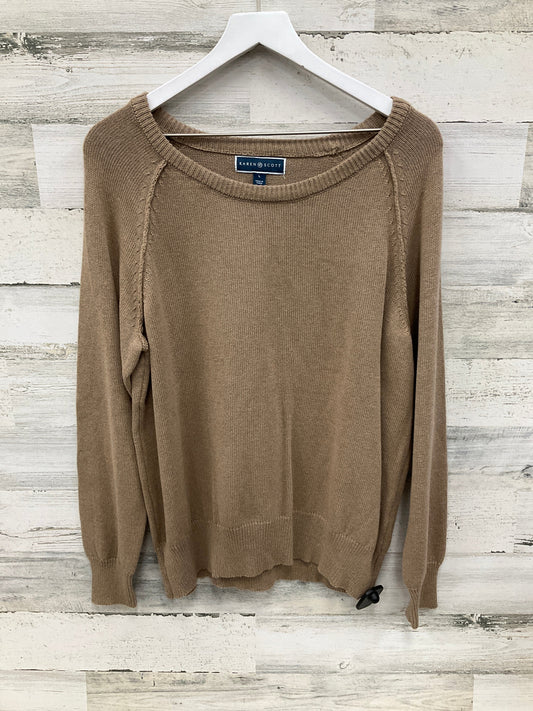 Sweater By Karen Scott In Tan, Size: L